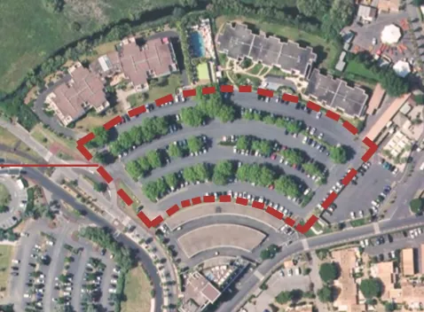 Plan cadastral du terrain — Agde
